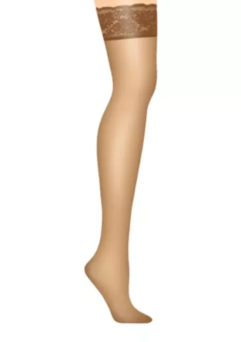 Silk Reflections Lace Top Thigh High