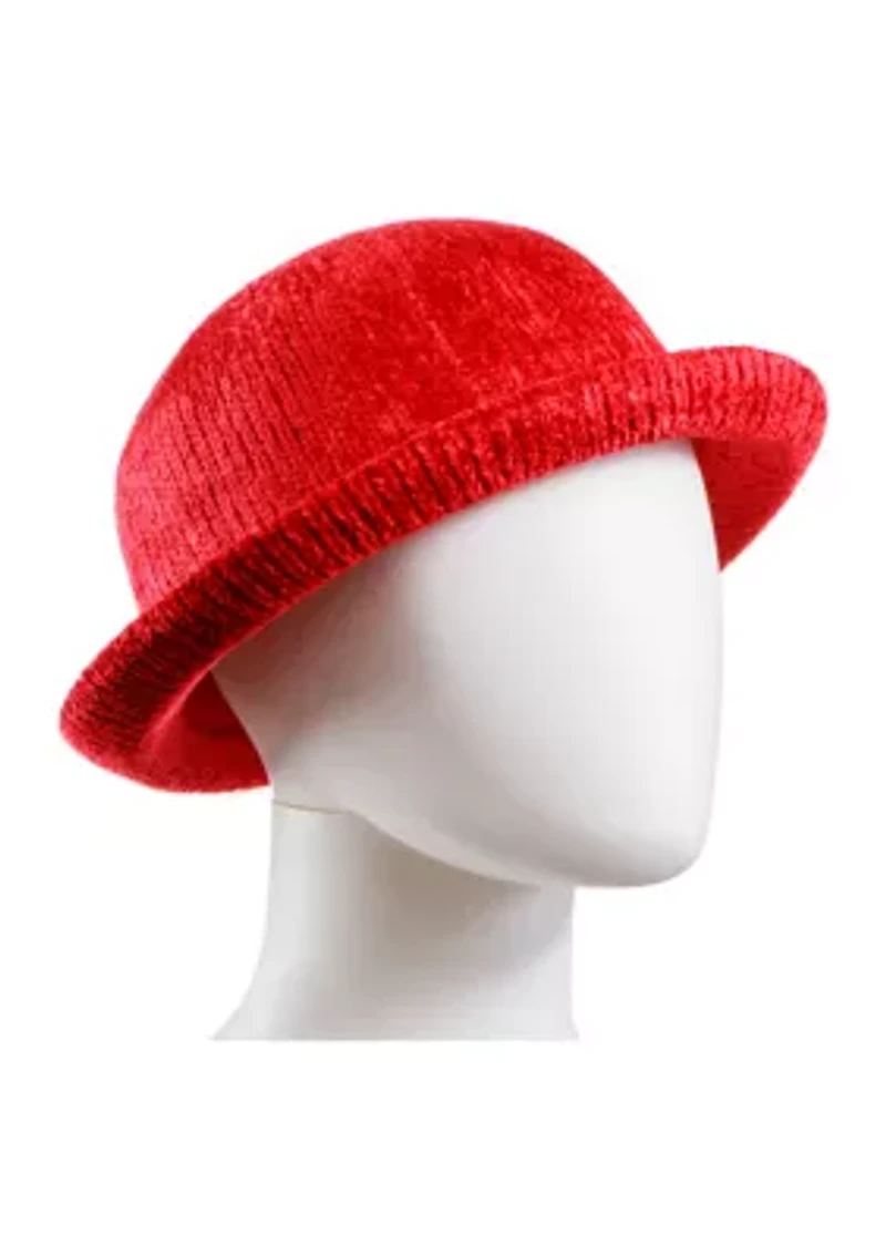 Women's Recycled Chenille Bowler Hat