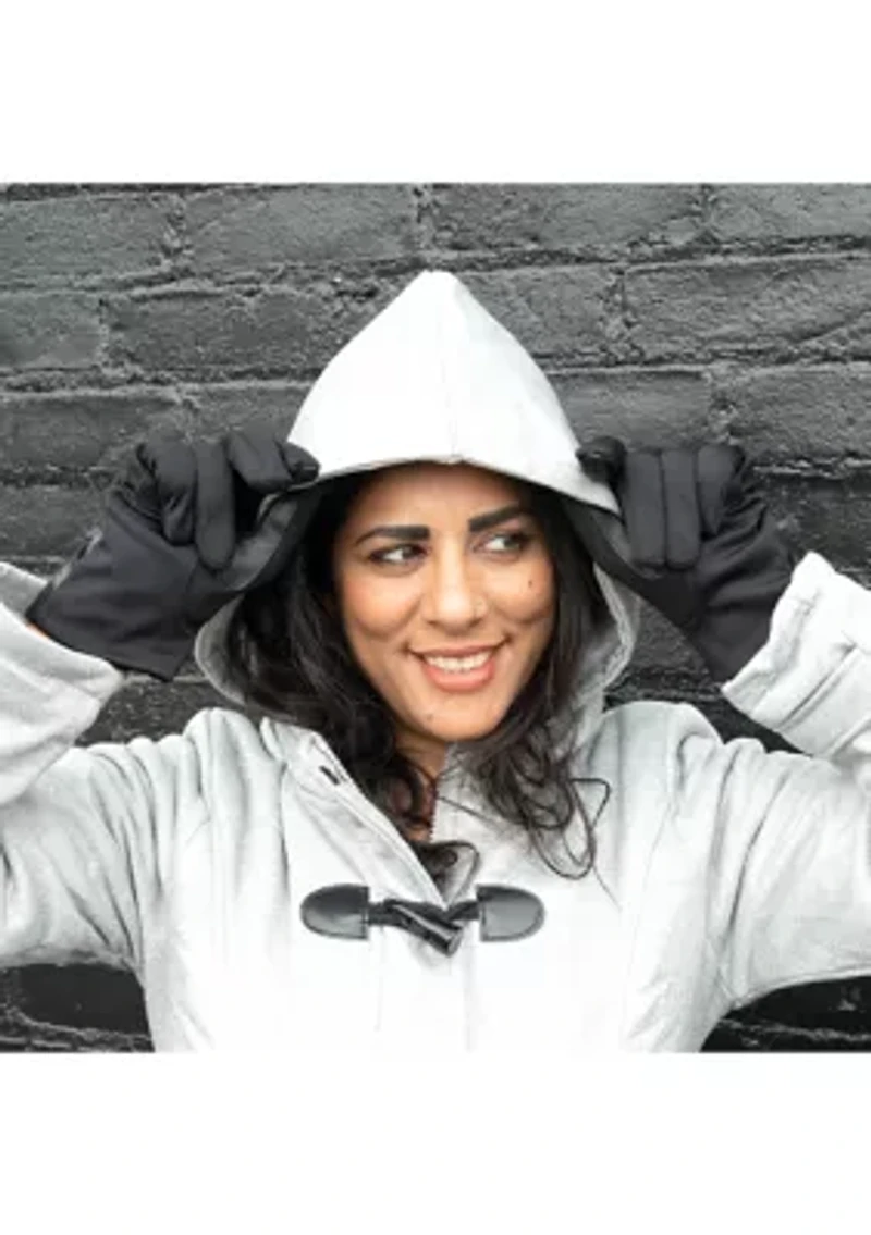 Women's Spandex Gloves with Rib Knit