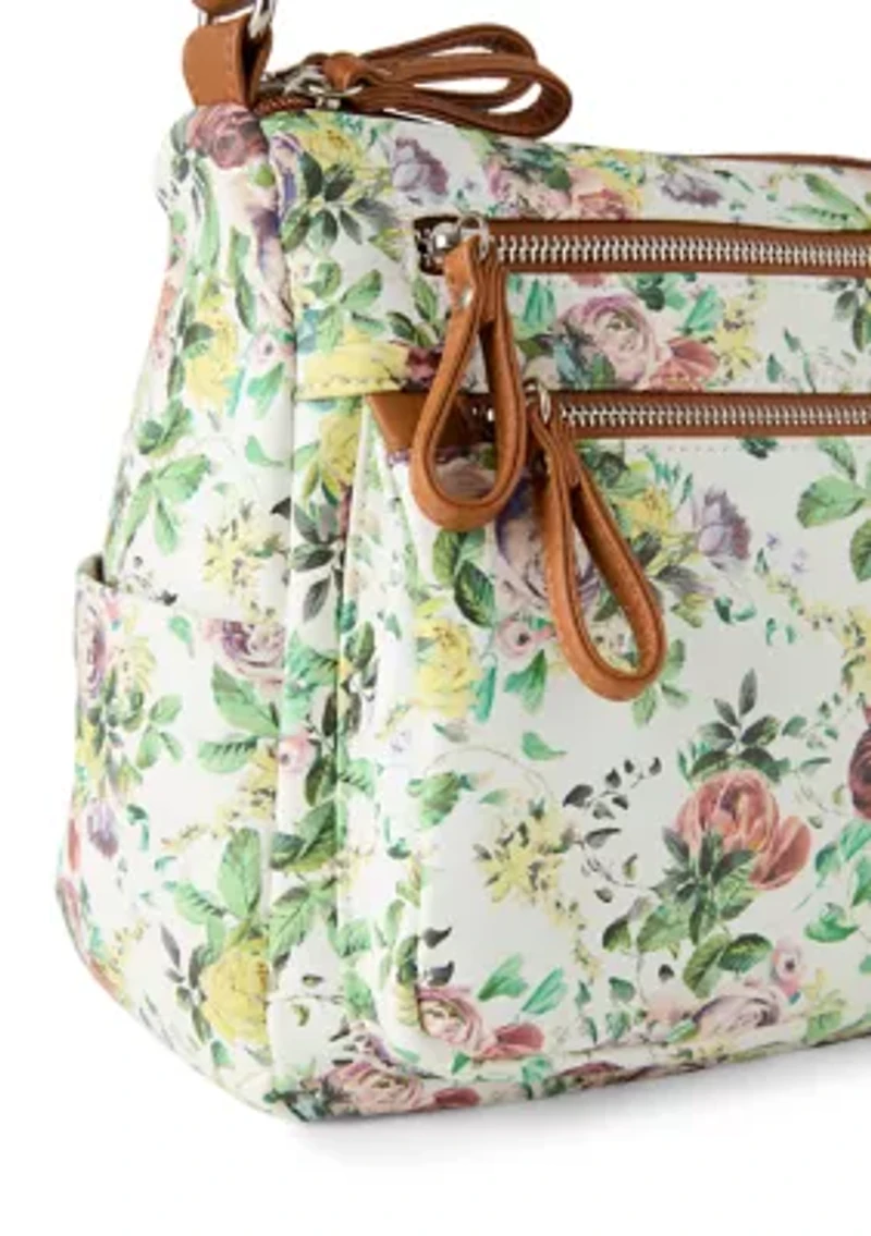 Floral Print Shoulder Bag