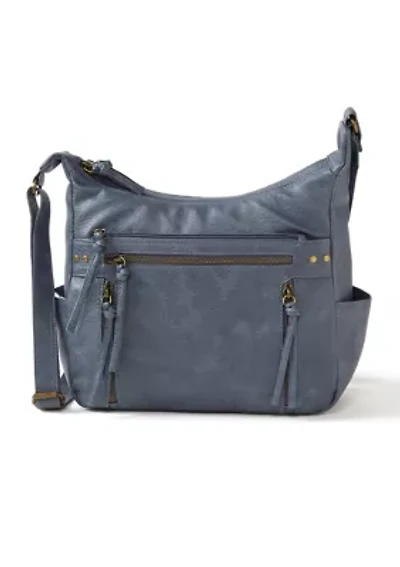 Antique Pebbled Large Shoulder Bag