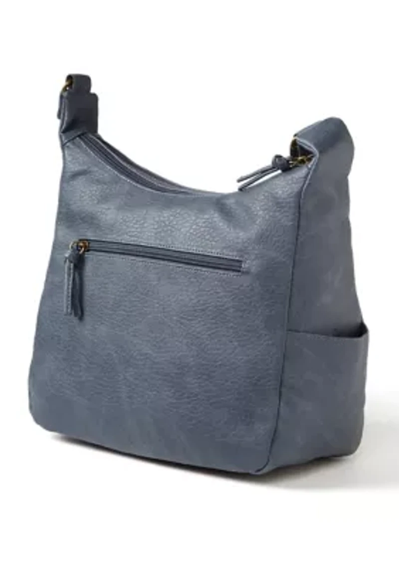 Antique Pebbled Large Shoulder Bag