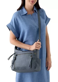 Antique Pebbled Large Shoulder Bag