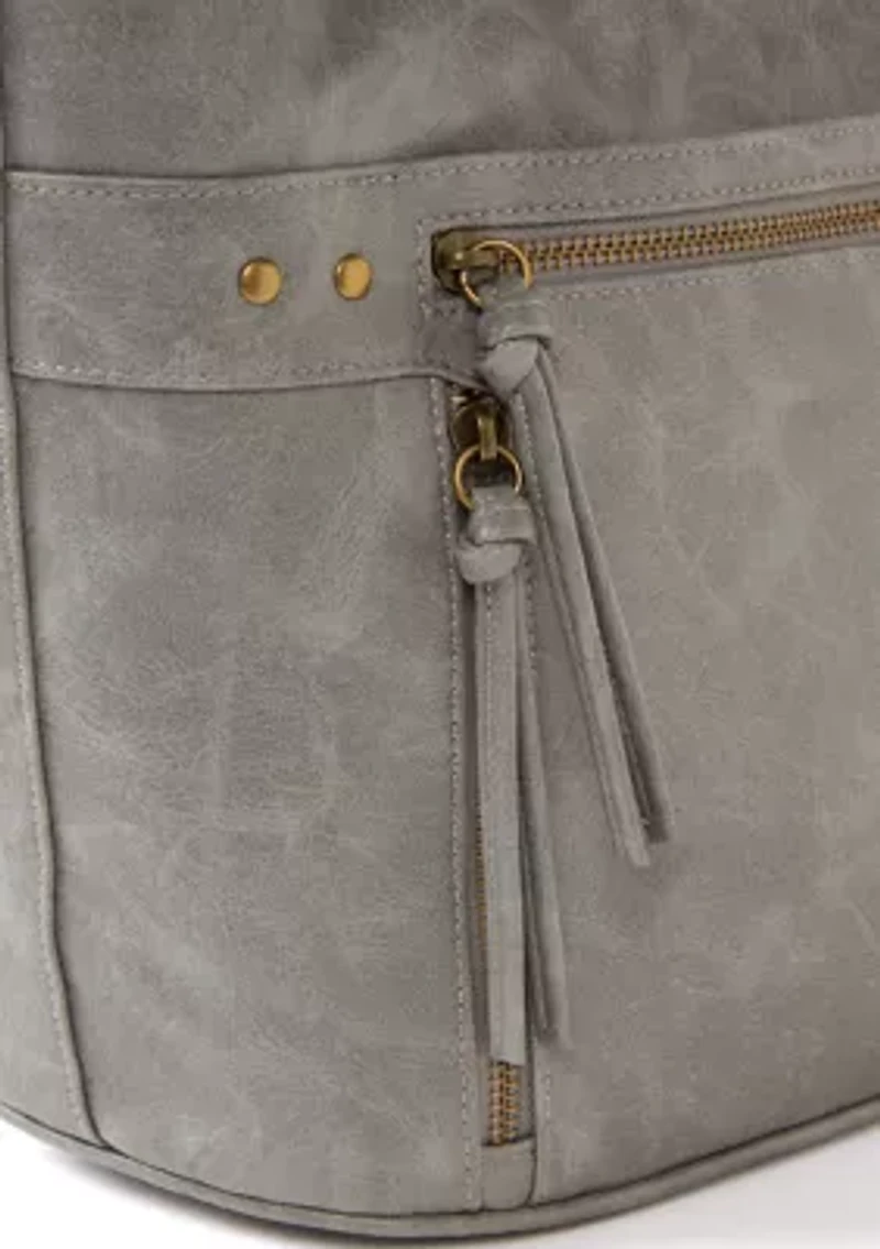 Antique Pebbled Shoulder Bag