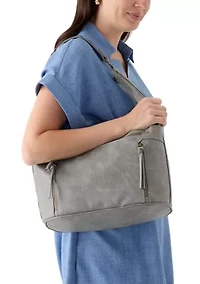 Antique Pebbled Shoulder Bag