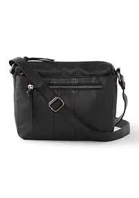 Multi Zip Panel Crossbody Bag
