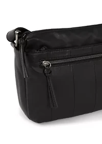 Multi Zip Panel Crossbody Bag