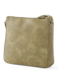Diamond Perforated Detail Crossbody Bag