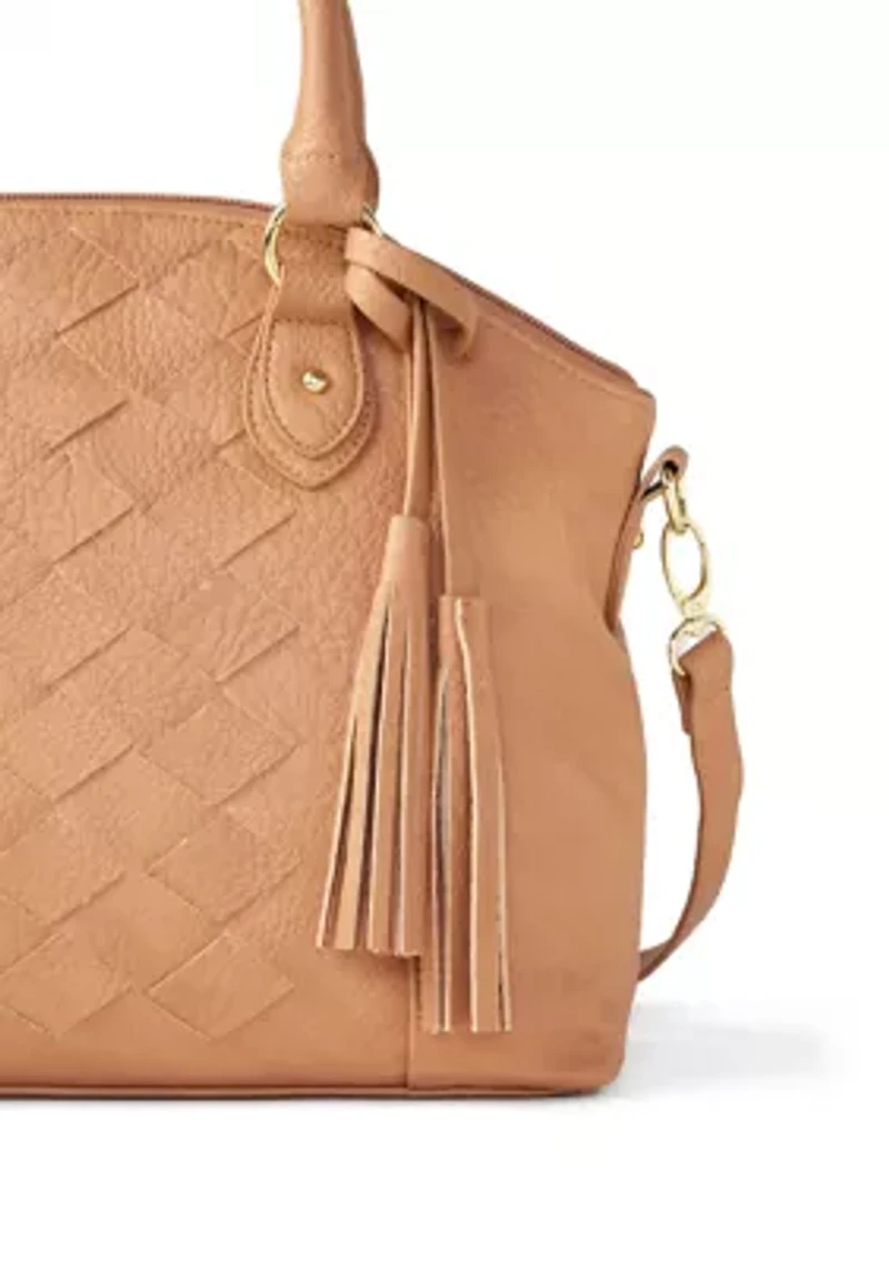 Woven Dome Satchel 