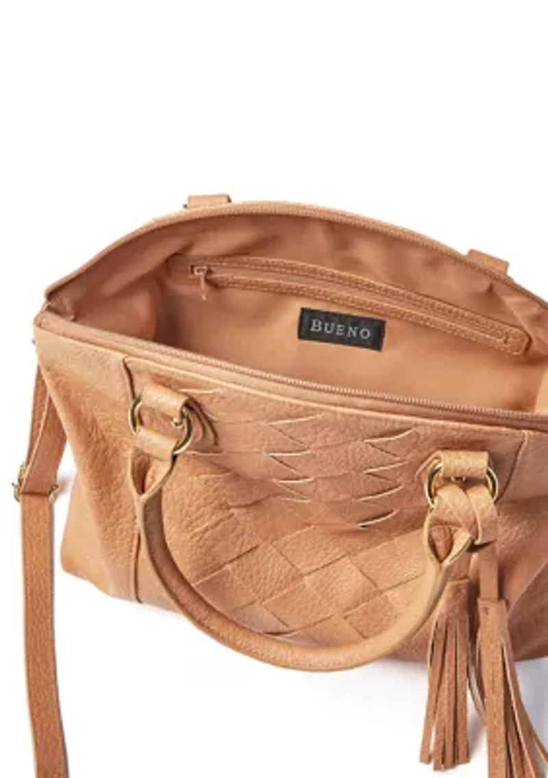 Woven Dome Satchel 