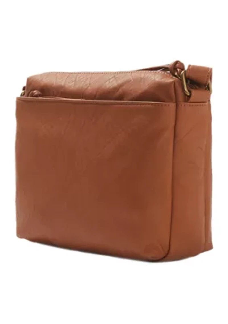 Elephant Washed Pockets Crossbody