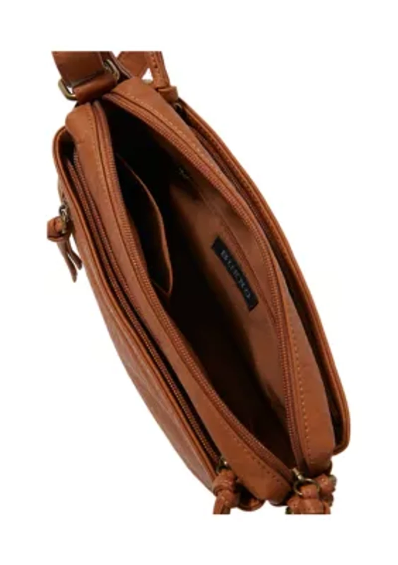 Elephant Washed Pockets Crossbody