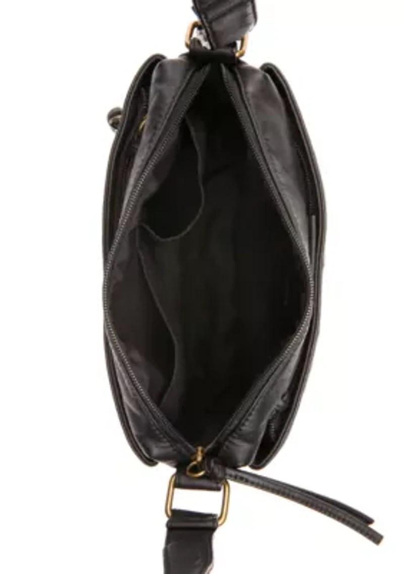 Elephant Washed Pockets Crossbody