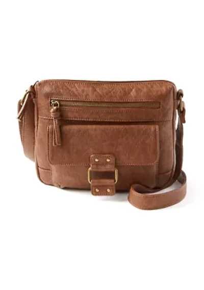 Buckle Front Pocket Crossbody Bag
