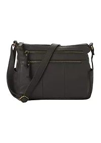 Double Zip Pocket Shoulder Bag