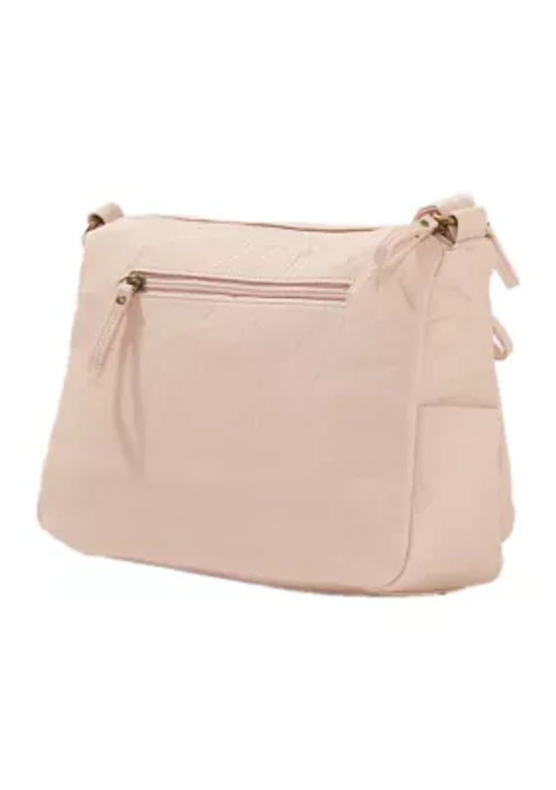 Double Zip Pocket Shoulder Bag