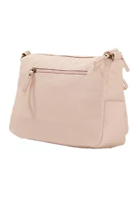Double Zip Pocket Shoulder Bag