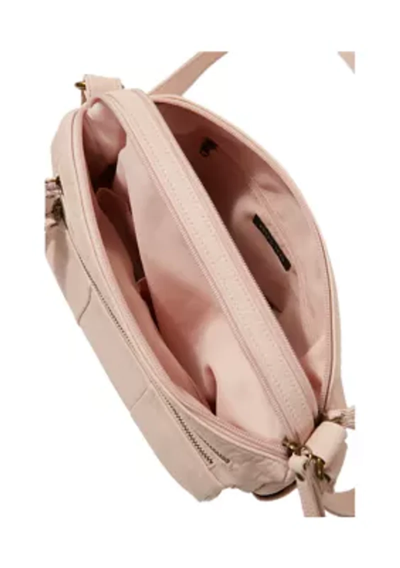 Double Zip Pocket Shoulder Bag