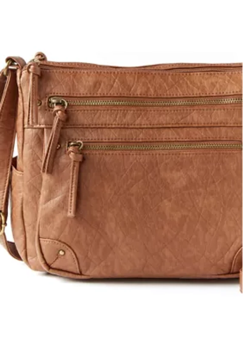 Multi Zip Crossbody Bag