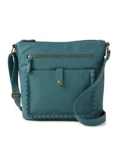 Whipstitch Detail Shoulder Bag
