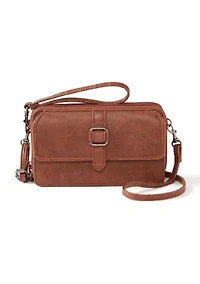 Mixed Media Crossbody Bag