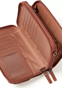 Mixed Media Crossbody Bag