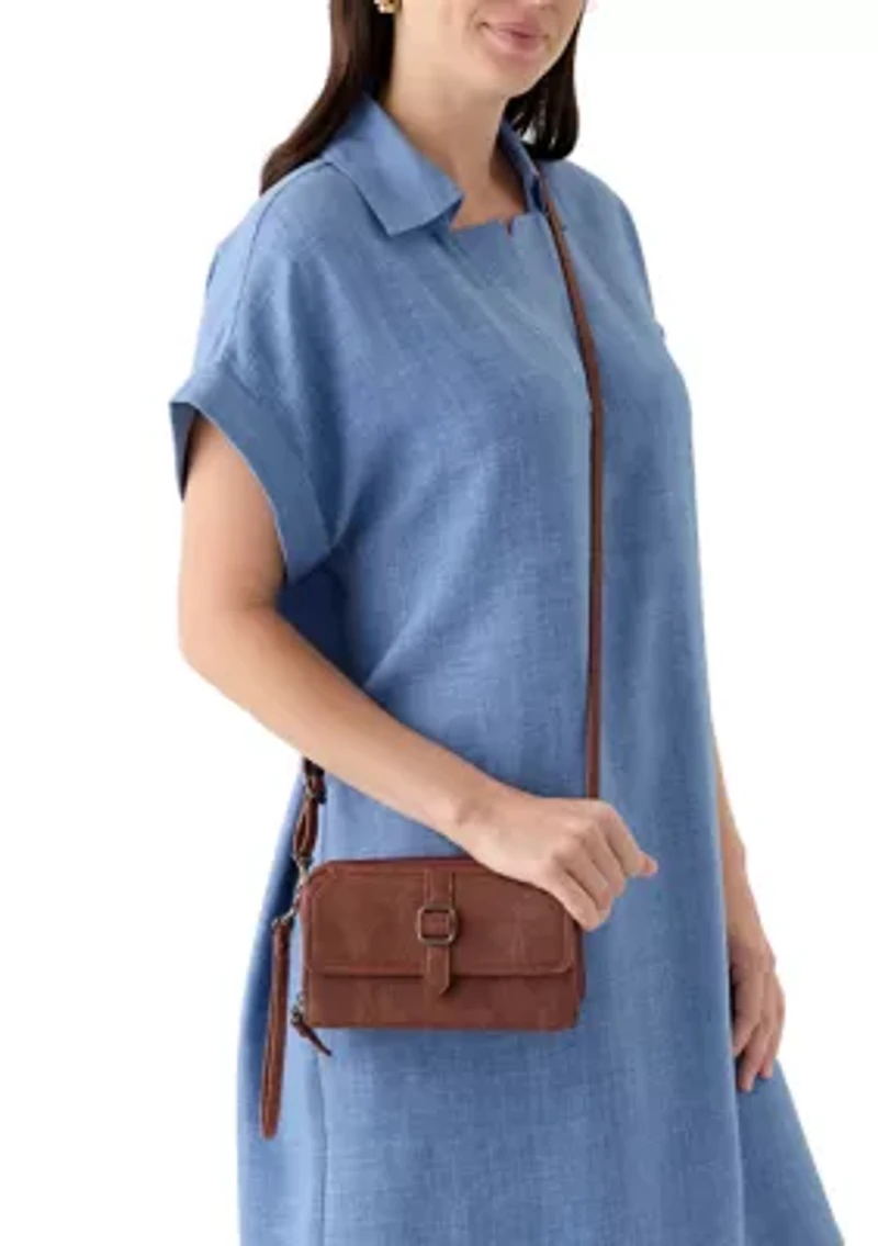 Mixed Media Crossbody Bag