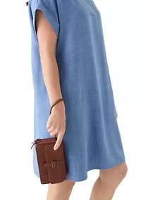 Mixed Media Crossbody Bag