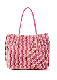 Straw Stripe Tote