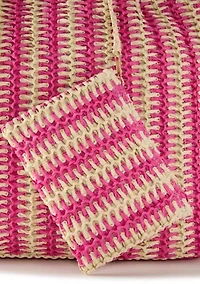 Straw Stripe Tote
