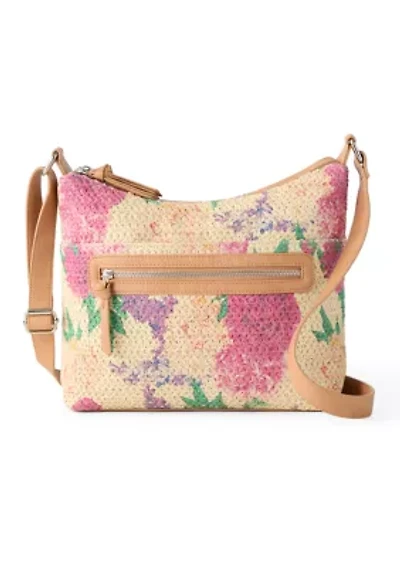 Printed Straw Hobo Bag