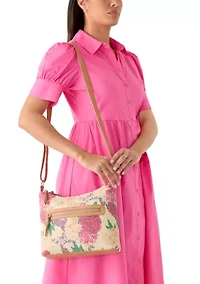 Printed Straw Hobo Bag