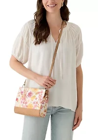 Floral Clutch Crossbody Bag