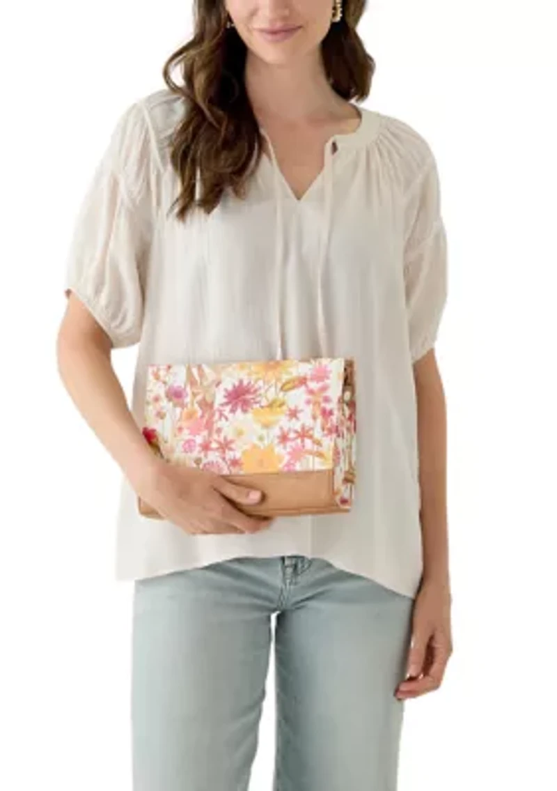 Floral Clutch Crossbody Bag