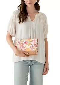Floral Clutch Crossbody Bag