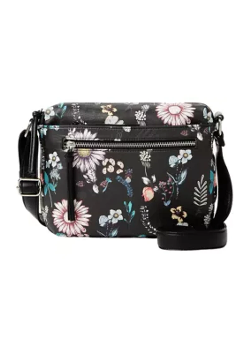Printed Multi Pocket Crossbody
