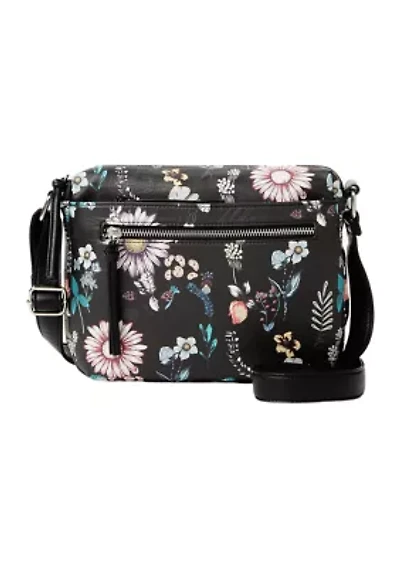 Printed Multi Pocket Crossbody