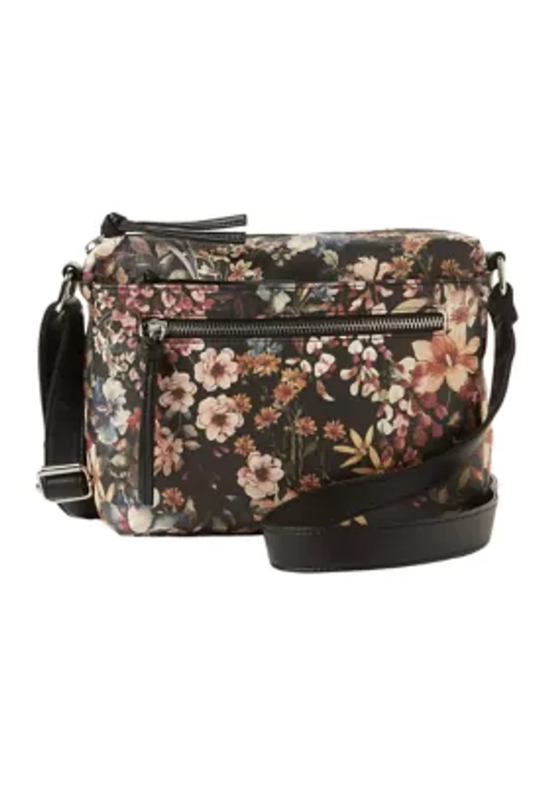 Printed Multi Pocket Crossbody