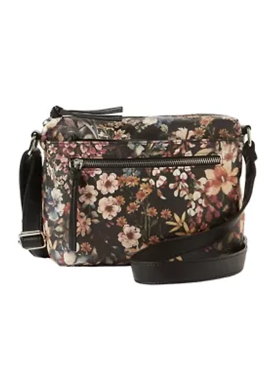 Printed Multi Pocket Crossbody