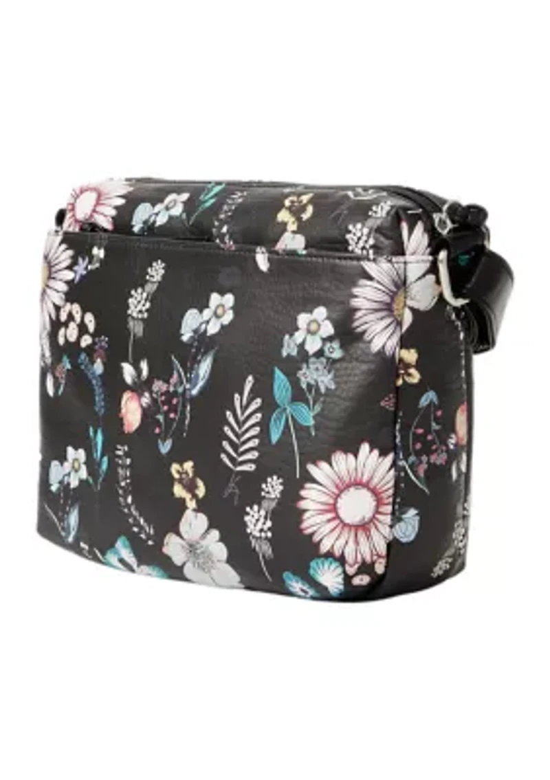 Printed Multi Pocket Crossbody