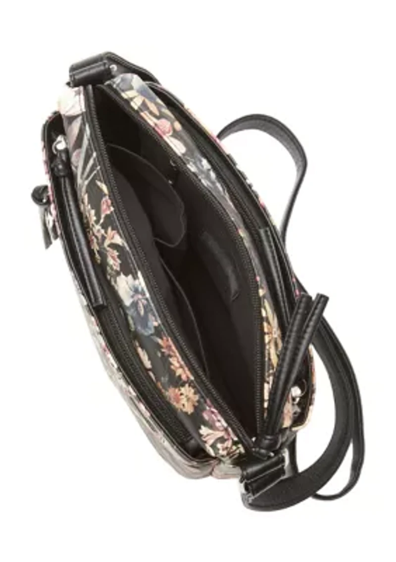 Printed Multi Pocket Crossbody