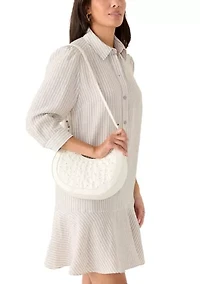 Pacifica Stud Detail Crescent Bag