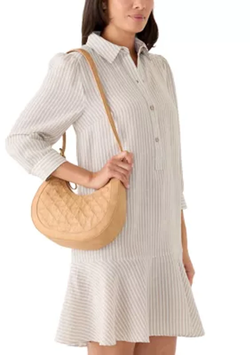 Pacifica Stud Detail Crescent Bag