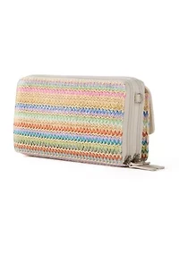 Straw Phone Crossbody 