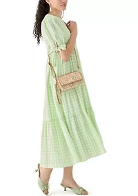 Straw Phone Crossbody 