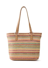 Multicolored Stripe Tote Bag