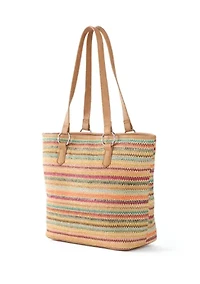 Multicolored Stripe Tote Bag