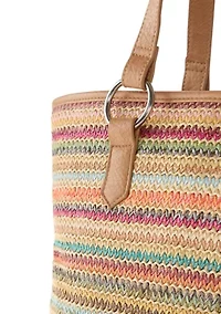 Multicolored Stripe Tote Bag