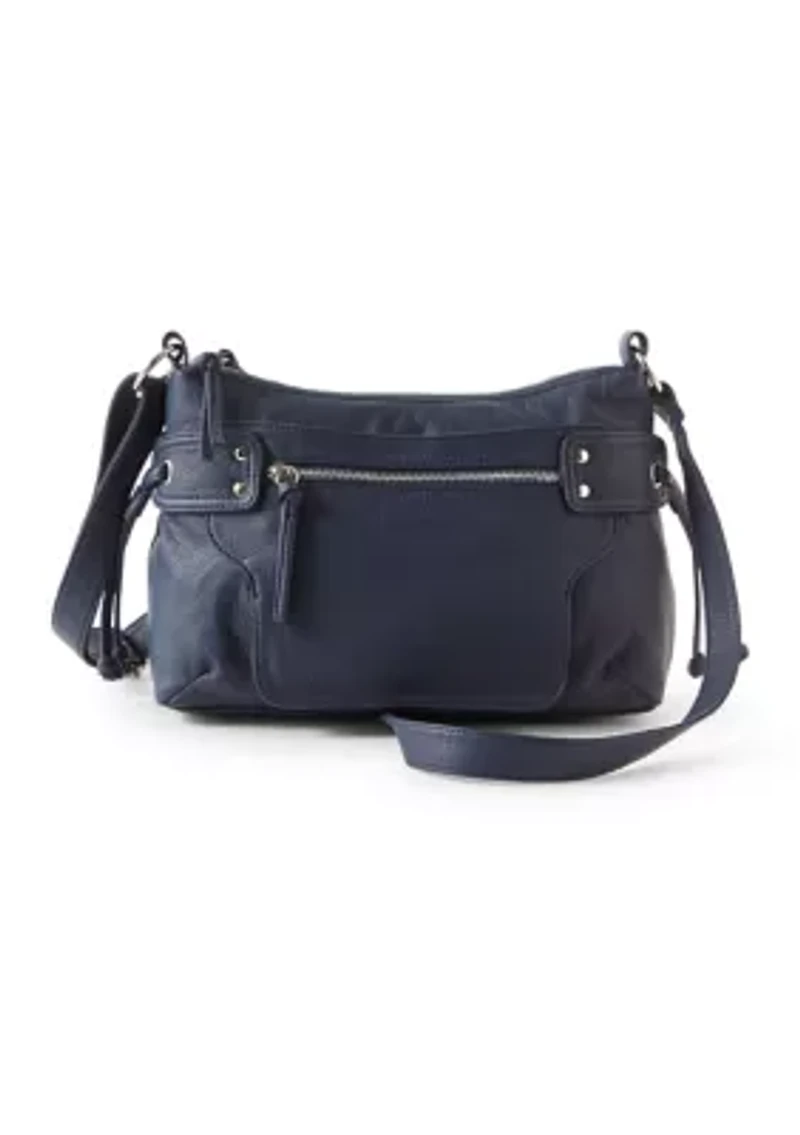 Shoulder Bag with Side Drawstring
