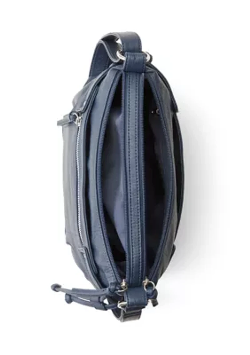 Shoulder Bag with Side Drawstring